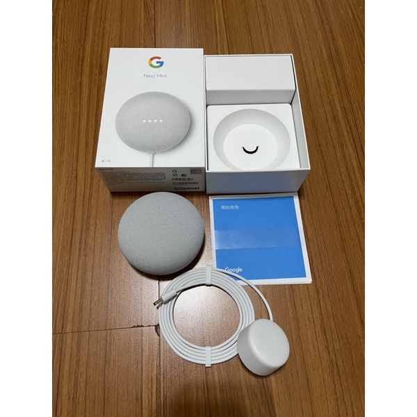 【二手近全新】Google Nest mini 第二代-炭粉白