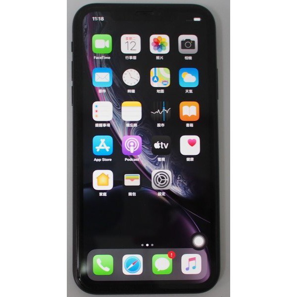 [崴勝3C] [電池健康度100%] 九成新 二手 黑色 iphone XR 128g (台中高價買賣交換)