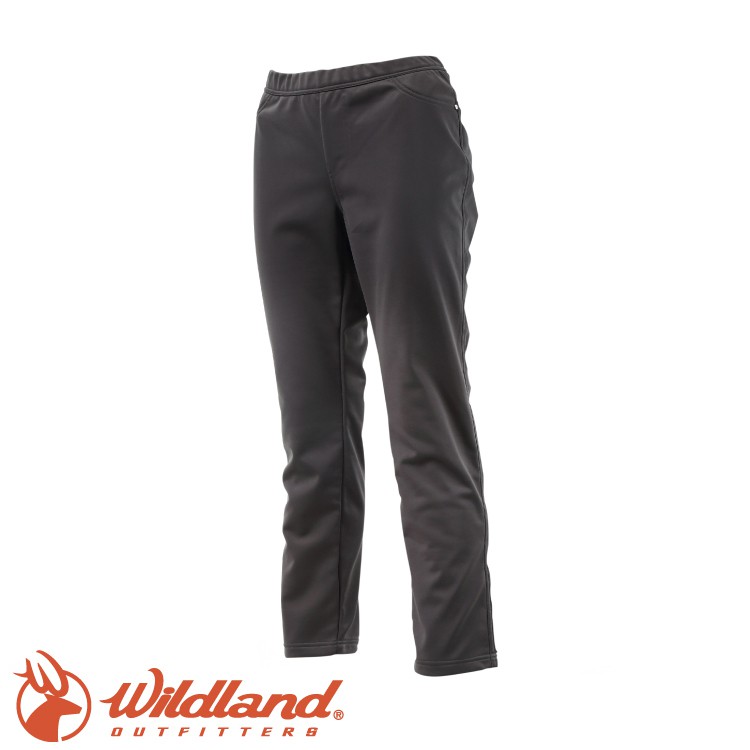 【Wildland 荒野 女 彈性針織合身長褲《深灰》】0A12363/保暖長褲/休閒合身長褲/悠遊山水