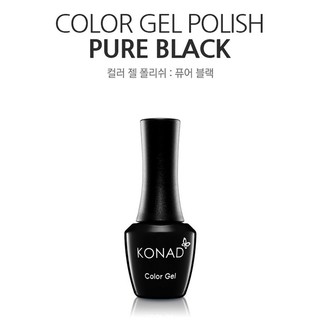 KONAD可卸式彩色凝膠-CG003 Pure Black 10ml