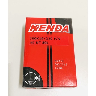 全新 盒裝 Kenda 建大內胎 700 x 18 - 23C 加長法嘴 F/V 80L