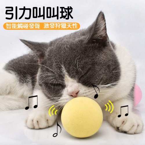 引力叫叫球 電動貓玩具 貓玩具 逗貓玩具 寵物玩具 玩具球 貓玩具球 貓球 滾球 LR41 替換電池