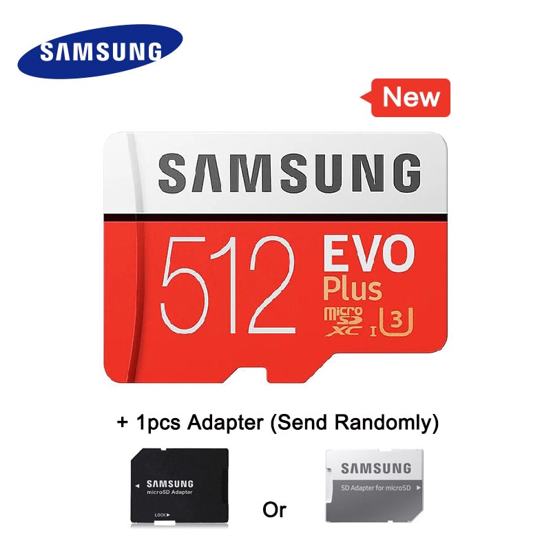 SAMSUNG Micro SD卡存儲卡512GB EVO Plus Class10 TF卡C10 記憶卡