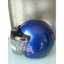 【小齊安全帽】小學生適用gp5 303素色 明藍色 半罩式安全帽