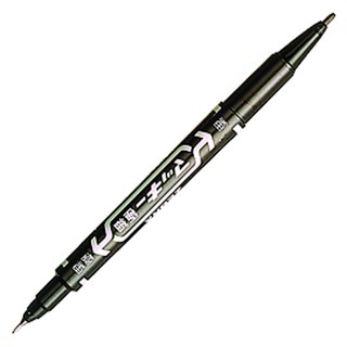 ZEBRA MO-120 雙頭油性簽字筆 0.5mm/1.3mm(8色)