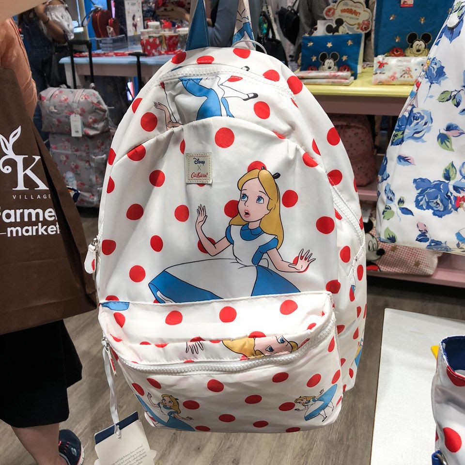 2018絕版品✨日本購入🇯🇵雙面變身後背包 Cath Kidston 愛麗絲 妙妙貓 旅行 收納包 背包 生日 禮物