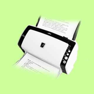 5Cgo【含稅】富士通FI-6125/6130/6135/6140/6225/7140高速A4掃描器自動連續雙面檔案專業