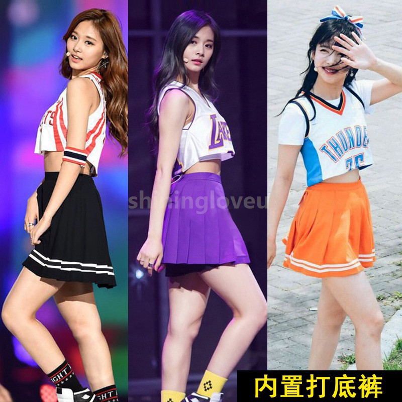 現貨 學生啦啦操服裝twice 同款演出服打歌服啦啦隊團體比賽表演套裝 蝦皮購物