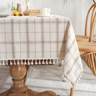 熱銷 桌布高級感家用可定製棉麻布藝長方形餐桌布小清新茶几電視櫃蓋0 蝦皮購物