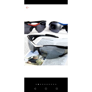 二手偏光眼鏡, 雙色烤漆, 有導流氣窗, 會呼吸的運動偏光眼鏡，釣魚戴過一次，鏡片有痕跡戴起來不影響圖6。