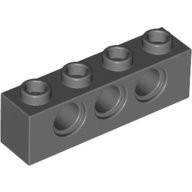 LEGO 樂高 3701 深灰 科技 圓孔磚 Technic Brick 1x4 Holes 4213607