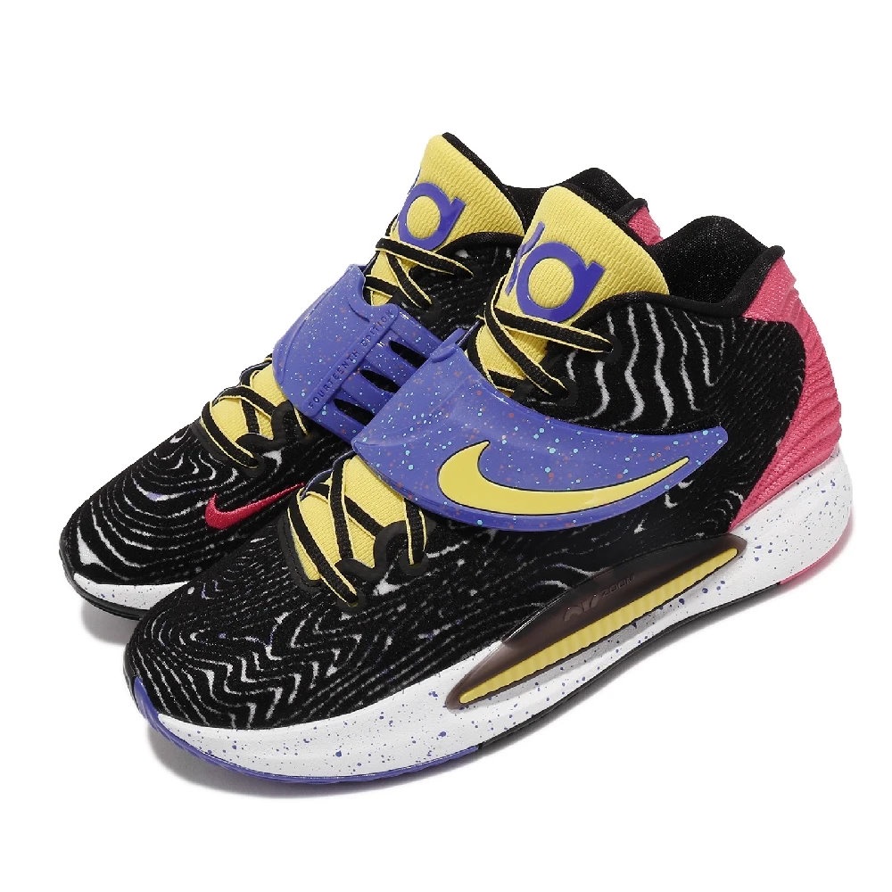 =CodE= NIKE KD 14 EP 虎紋迷彩魔鬼氈籃球鞋(黑黃藍粉紅) CZ0170-004 DURANT 男女