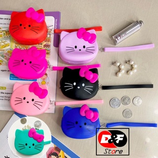 可愛的 Hello Kitty 迷你袋果凍零錢包/矽膠 Hello Kitty 果凍袋矽膠零錢包