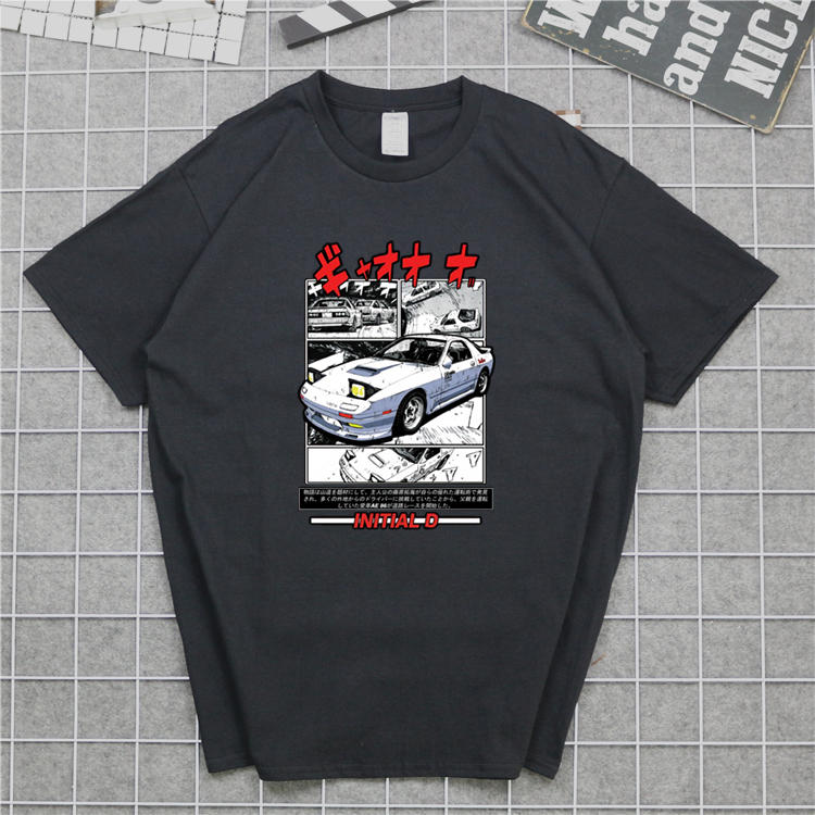 青春 高桥凉介头文字d衣服头文字dt恤dfc Red Suns短袖project D T恤 蝦皮購物