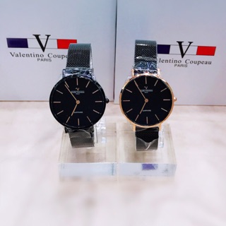 ✨ Valentino 公司貨 范倫鐵諾 簡約時尚黑x玫瑰金女錶 藍寶石鏡面 防水 保固 71418s