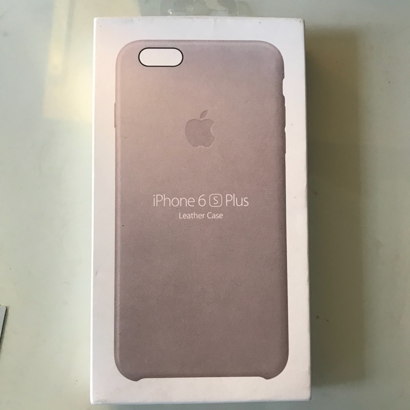 iPhone 6s Plus 原廠玫瑰灰皮革皮套