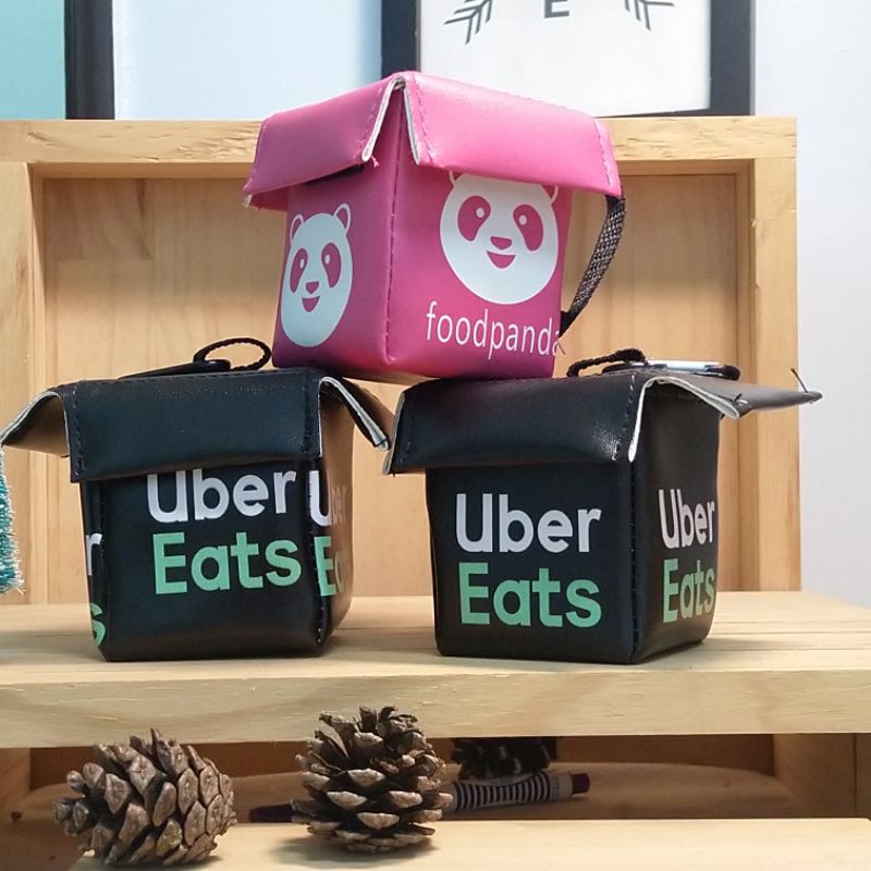 foodpanda ubereats 小箱 零錢包 零錢盒 鑰匙圈 掛飾