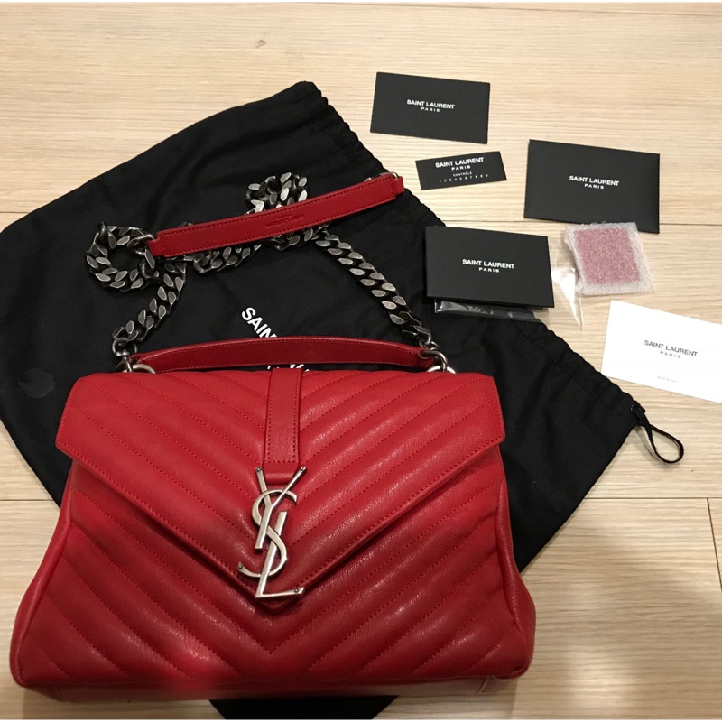 YSL College Monogram學院包。