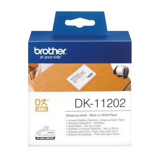 Brother DK系列 大尺寸耐用性紙質定型標籤色帶 62 × 100mm DK-11202 白底黑字 國隆手錶專賣店