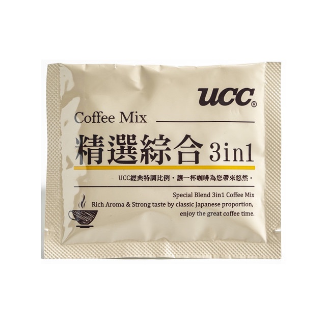 400包免運費加大包13g台灣製造日本品質飯店用 優仕 UCC精選綜合3合1三合一即溶咖啡包咖啡粉含砂糖牛奶精沖泡式咖啡