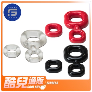 美國 SPORT FUCKER 運動種馬彈性超硬派屌環組 BONER KIT 陽具環 屌環 睪丸環 延時環