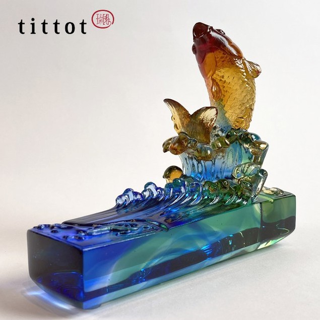 【tittot 琉園丨愉躍沖天】琉璃 藝術品 收藏 擺飾