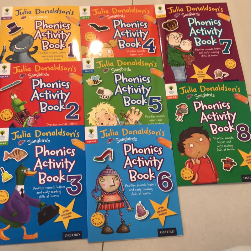 Oxford  免運費Reading Tree:phonics activity books 1-8