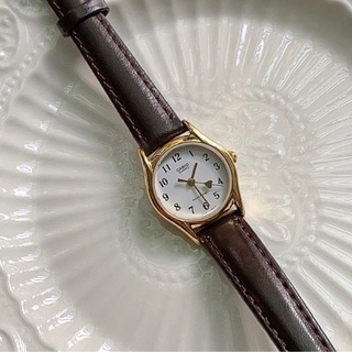 現💛Moonie超萌愛心指針💗復古皮革錶帶Casio卡西歐小圓錶 韓國手錶
