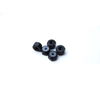 MRC戰神遙控 HIRO SEIKO 鋁合金 2mm 薄型尼龍螺帽 - 黑色 (#69545)