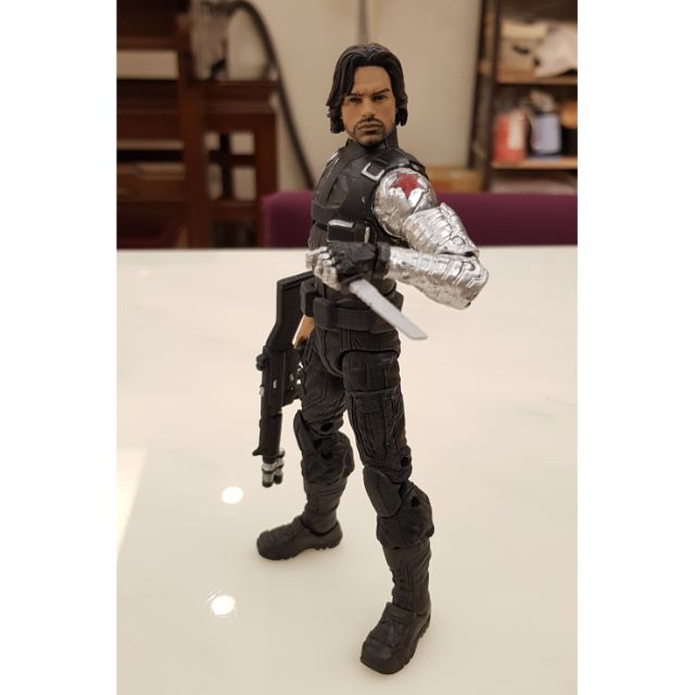 Marvel legends 酷寒戰士 頭雕 6吋 1/12 冬兵 巴奇 winter  soldier 孩之寶非shf