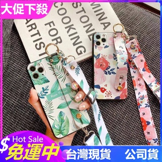 花瓣女神&三星Note8 9 Note10 Note20 S20 S21 plus花朵掛繩手機殼S20FE腕帶支架斜跨