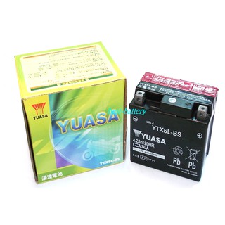 頂好電池-台中 台灣湯淺 YUASA YTX5L-BS 高性能免保養機車電池 YTX5L 同 GTX5L