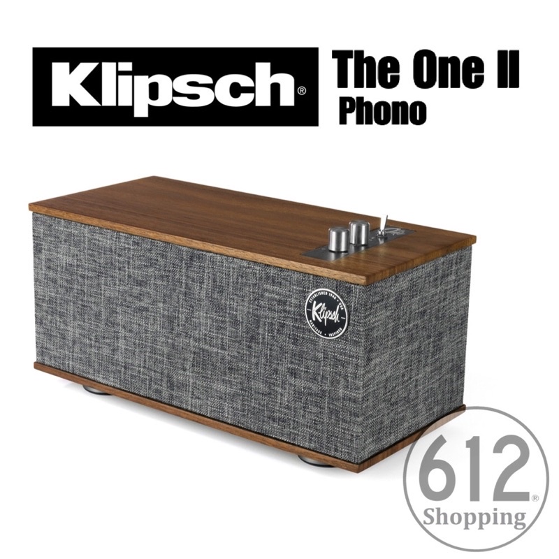 【免運】Klipsch The One II Phono 藍牙喇叭 主動式書架式音響 可用於黑膠唱盤 台灣總代理 公司貨