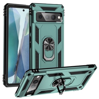 【軍工防摔】谷歌 Google Pixel 7 Pro 6A 手機殼 磁吸 車用支架 指環 保護殼 盔甲殼 硬殼