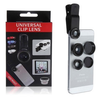universal clip lens 手機三合一 鏡頭組 魚眼/微距/廣角