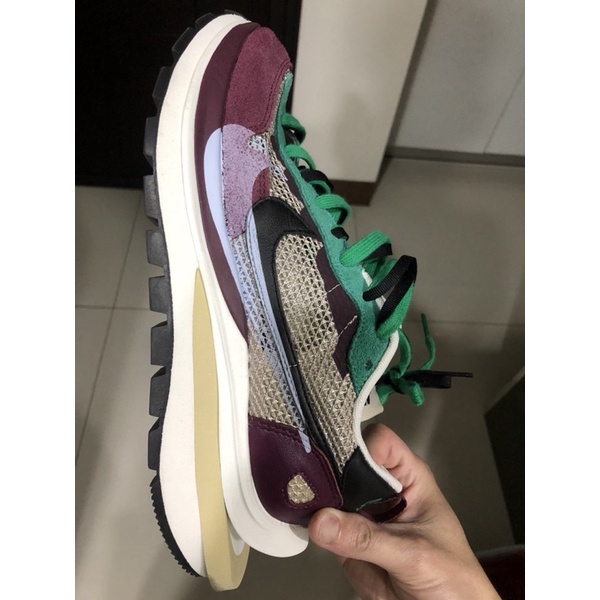 Nike x Sacai vaporwaffle 紫綠配色