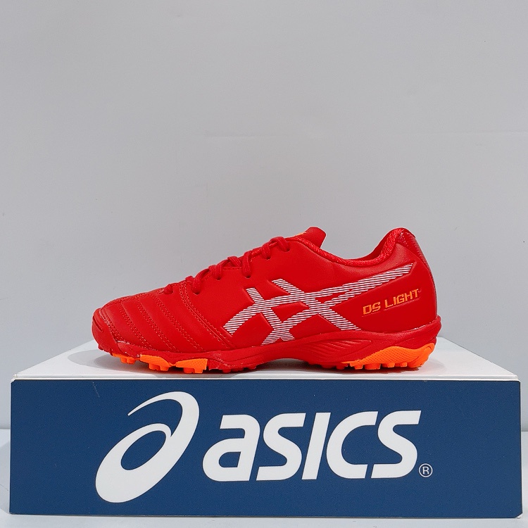 ASICS DS LIGHT JR GS TF 中童大童紅色戶外小碎丁運動足球鞋1104A047-600 | 蝦皮購物