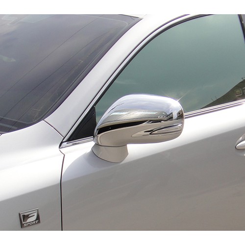 ~圓夢工廠~ Lexus HS250 HS250h 2010~2018 改裝鍍鉻銀後視鏡蓋 後照鏡蓋飾貼 左駕車適用