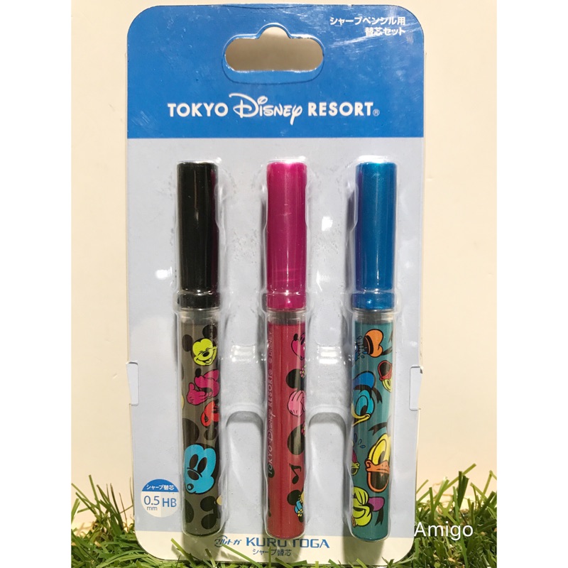 《Ami日本 東京迪士尼樂園 米奇 米妮 唐老鴨 0.5mm HB筆芯 自動鉛筆筆芯 自動筆芯
