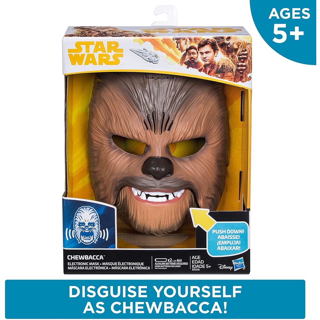 全新 現貨 美國原裝進口 星際大戰 丘巴卡 面具 Chewbacca Chewie Hasbro Disney 迪士尼