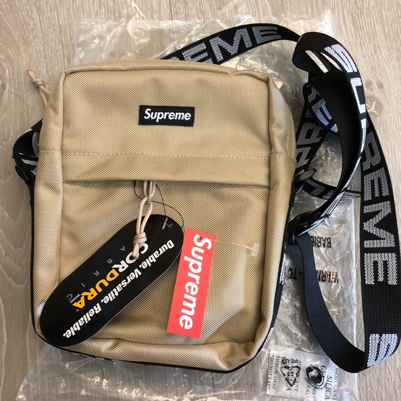 Supreme 18SS 44th 卡其 Shoulder bag 肩包 全新