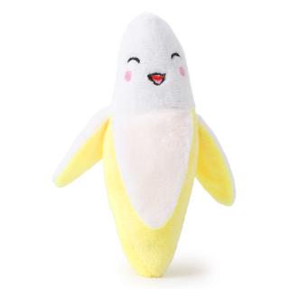 【PetBaby寵物精靈】寵物玩具 毛絨發聲水果-單根響紙香蕉