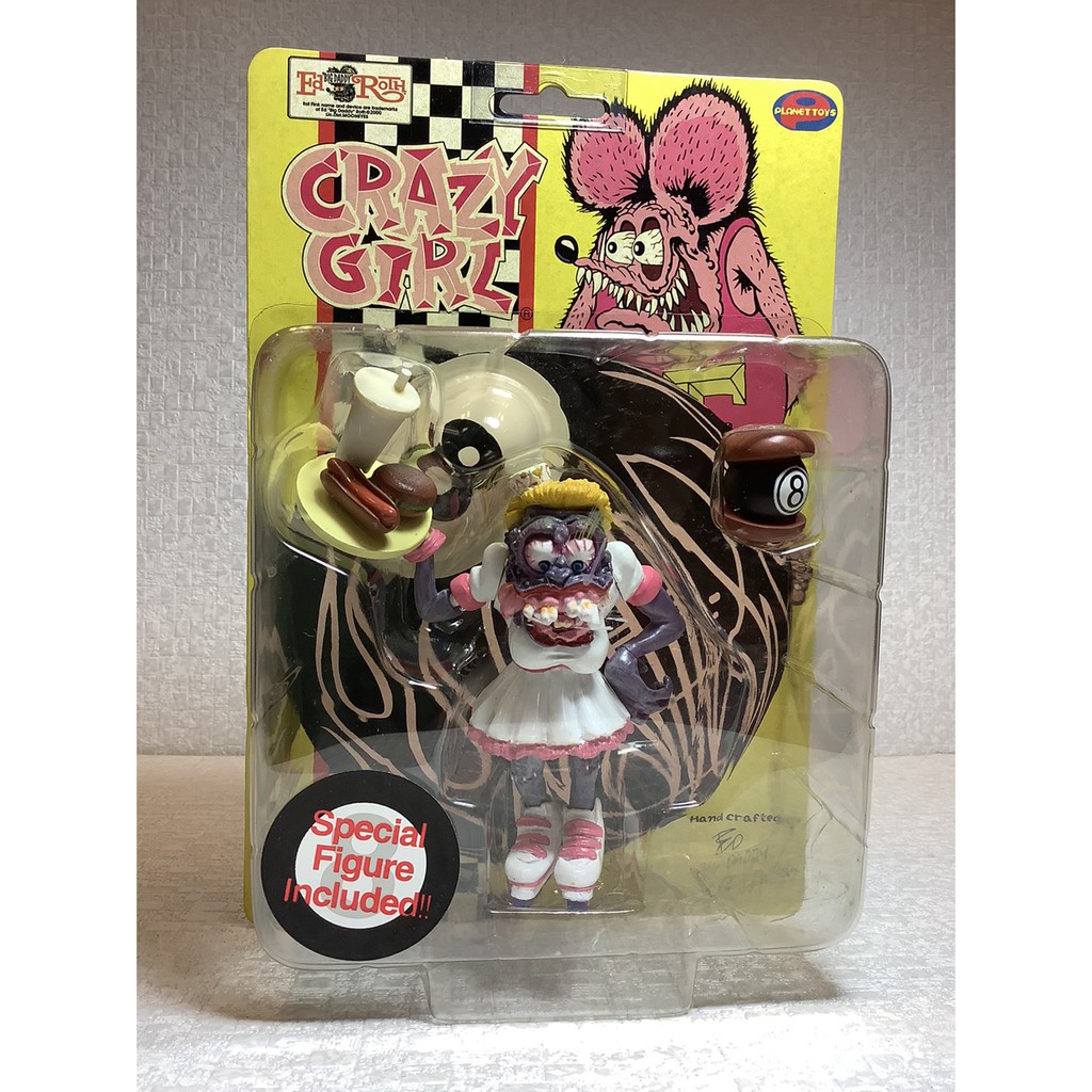 【烏力烏力屋】 PLANET TOYS　老鼠芬克　RAT FINK　CRAZY GIRL