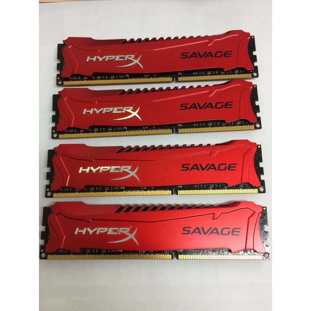 金士頓HyperX SAVAGE DDR3 2400 8G x4 四通道 ( 雙通道 2133 1866 參考)