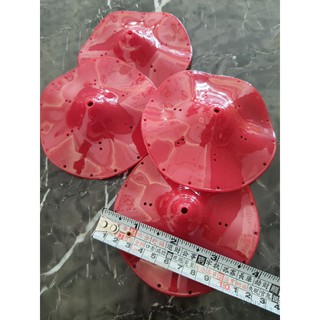~風鈴DIY~11公分亮紅色波浪風鈴蓋