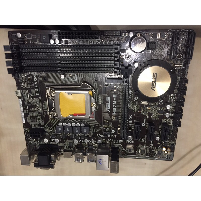 華碩 1150 mATX 主機板 Asus H97M-E 支援 DDR3 x 4 m.2 SATA3 附擋板