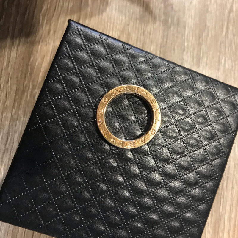 BVLGARI 寶格麗 -B.ZERO1系列 18K750玫瑰金單環戒指52號（國際圍）內徑約5.6CM 可當項鍊墜飾