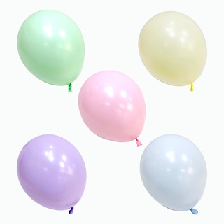 派對城 現貨【12吋乳膠氣球10入-馬卡龍色系】 生日 氣球 乳膠氣球 馬卡龍色 生日派對 拍攝道具