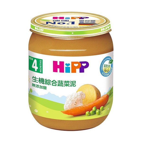 HiPP 喜寶 生機綜合蔬菜泥125g【佳兒園婦幼館】
