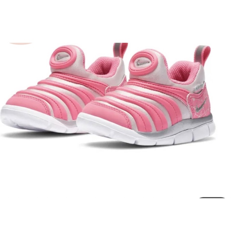 Nike Dynamo Free 中童毛毛蟲鞋-粉紅，11c約17公分，客訂